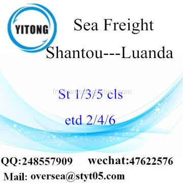 Port de Shantou LCL Consolidation à Luanda